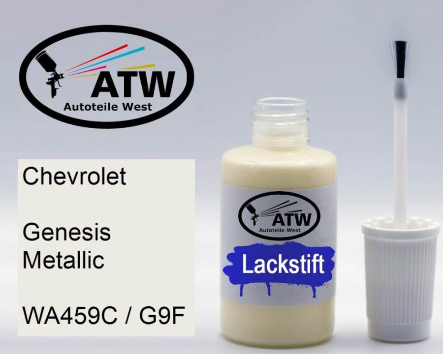 Chevrolet, Genesis Metallic, WA459C / G9F: 20ml Lackstift, von ATW Autoteile West.